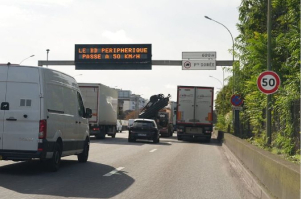 limiti di velocità, norme, segnaletica, traffico a Parigi